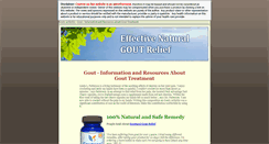 Desktop Screenshot of goutyarthritis.info