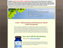 Tablet Screenshot of goutyarthritis.info